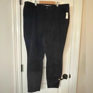 Old Navy High-Waisted Rockstar Super-Skinny Velvet Pants - Black - NWT - 20
